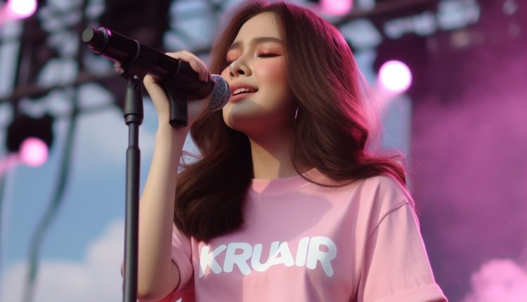 นักเรียนกำลังฝึกหายใจแบบ Diaphragmatic Breathing เพื่อการร้องเพลง