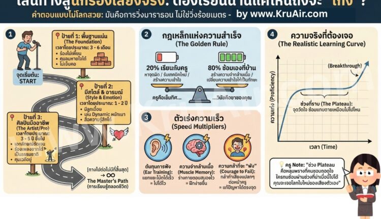 เรียนร้องเพลงนานแค่ไหนถึงจะร้องเก่ง?